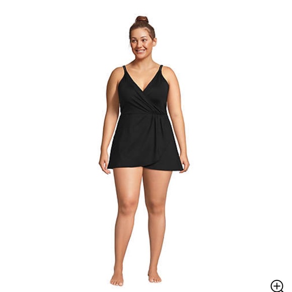 Lands' End Swim Lands End Swim Dress V Neck Tulip Wrap Poshmark